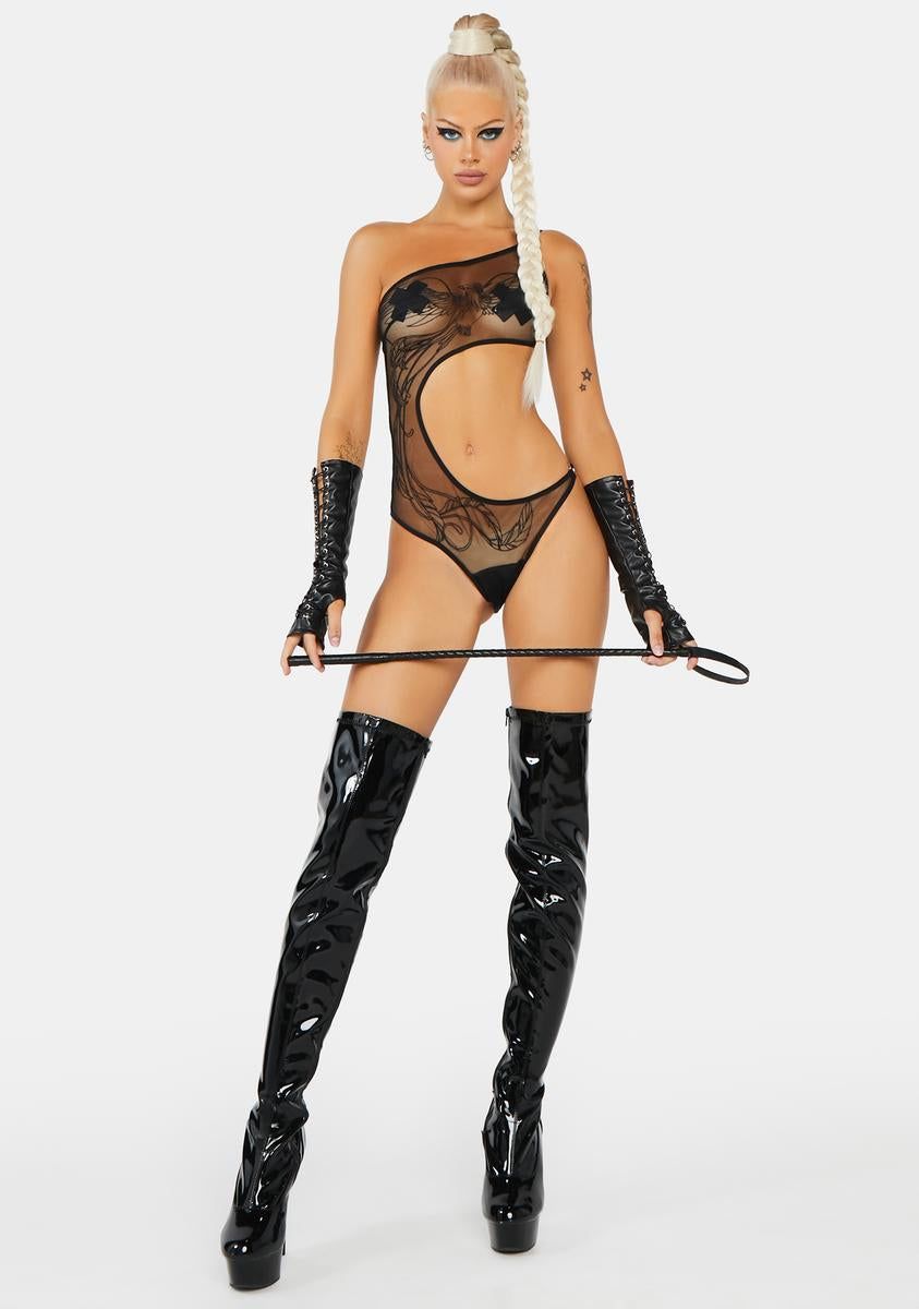 Phoenix Embroidered Bodysuit sold by Dolls Kill product image thumbnail 3