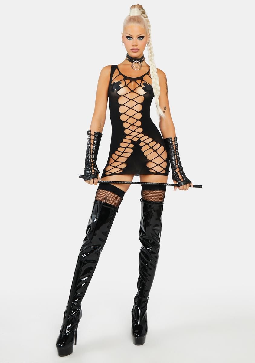 Kisses Down Low Cut Out Mini Dress sold by Dolls Kill product image thumbnail 3