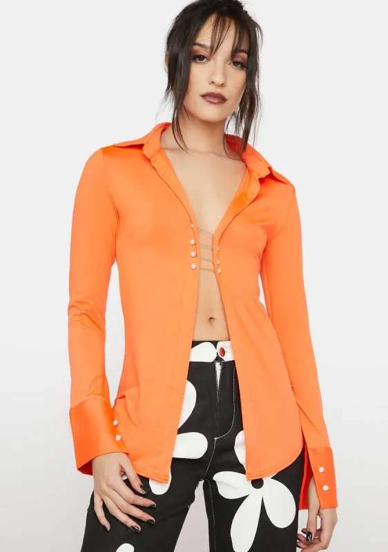 Citrus Always Out Long Sleeve Top sold by Dolls Kill