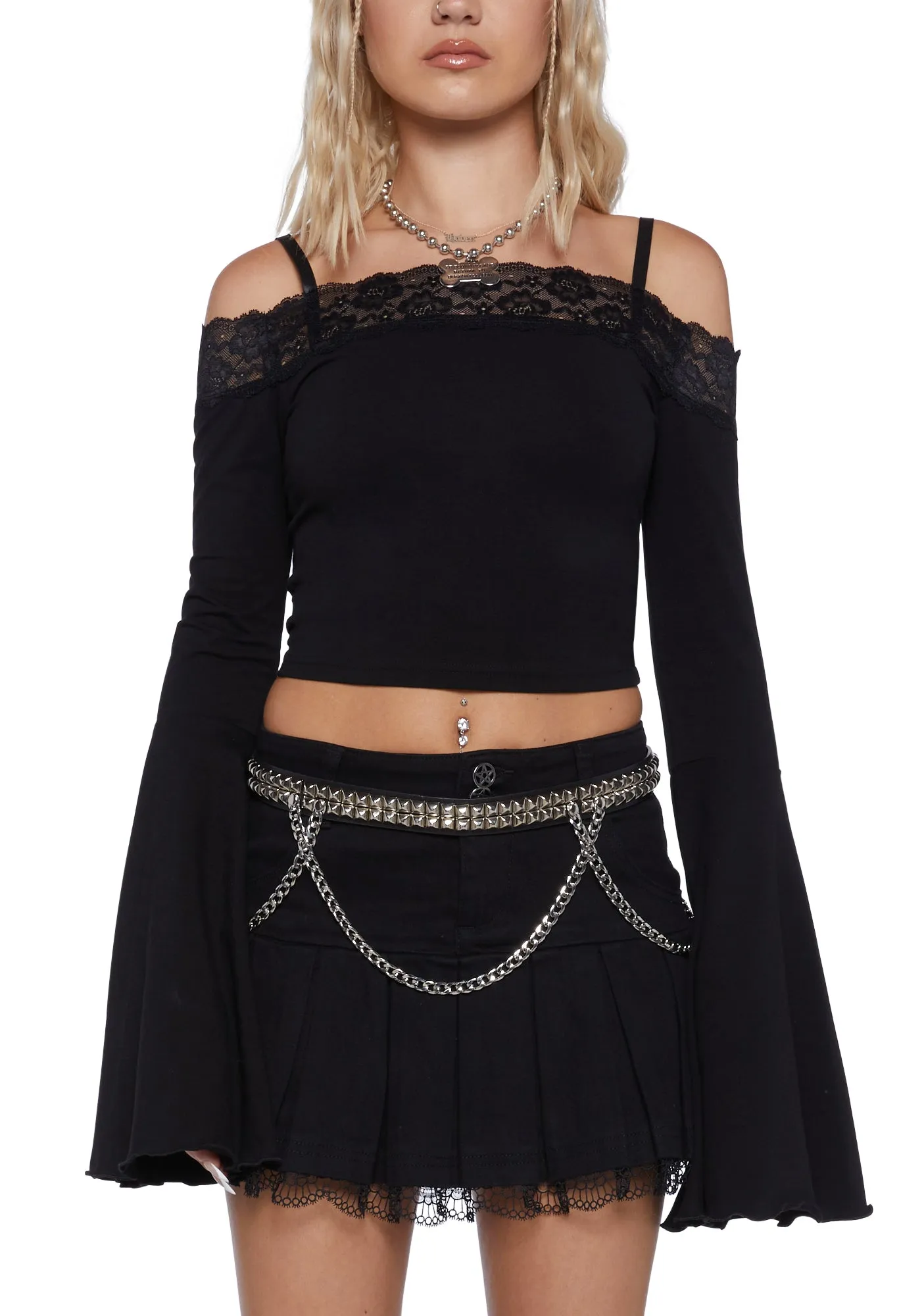 Tempting Me Off Shoulder Top sold by Dolls Kill product image thumbnail 5