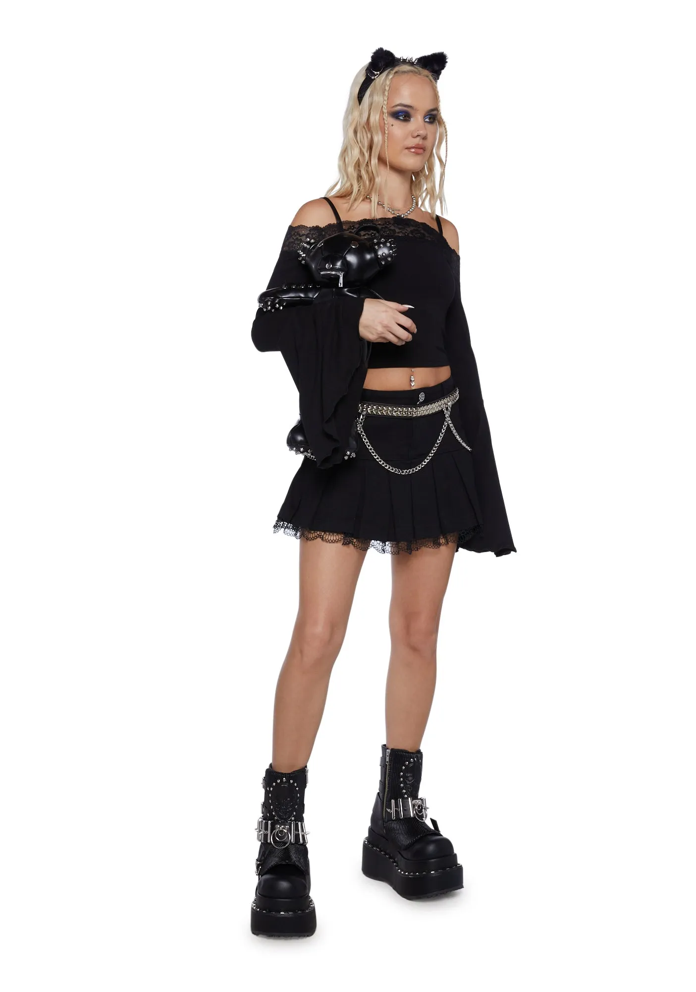 Tempting Me Off Shoulder Top sold by Dolls Kill product image thumbnail 2