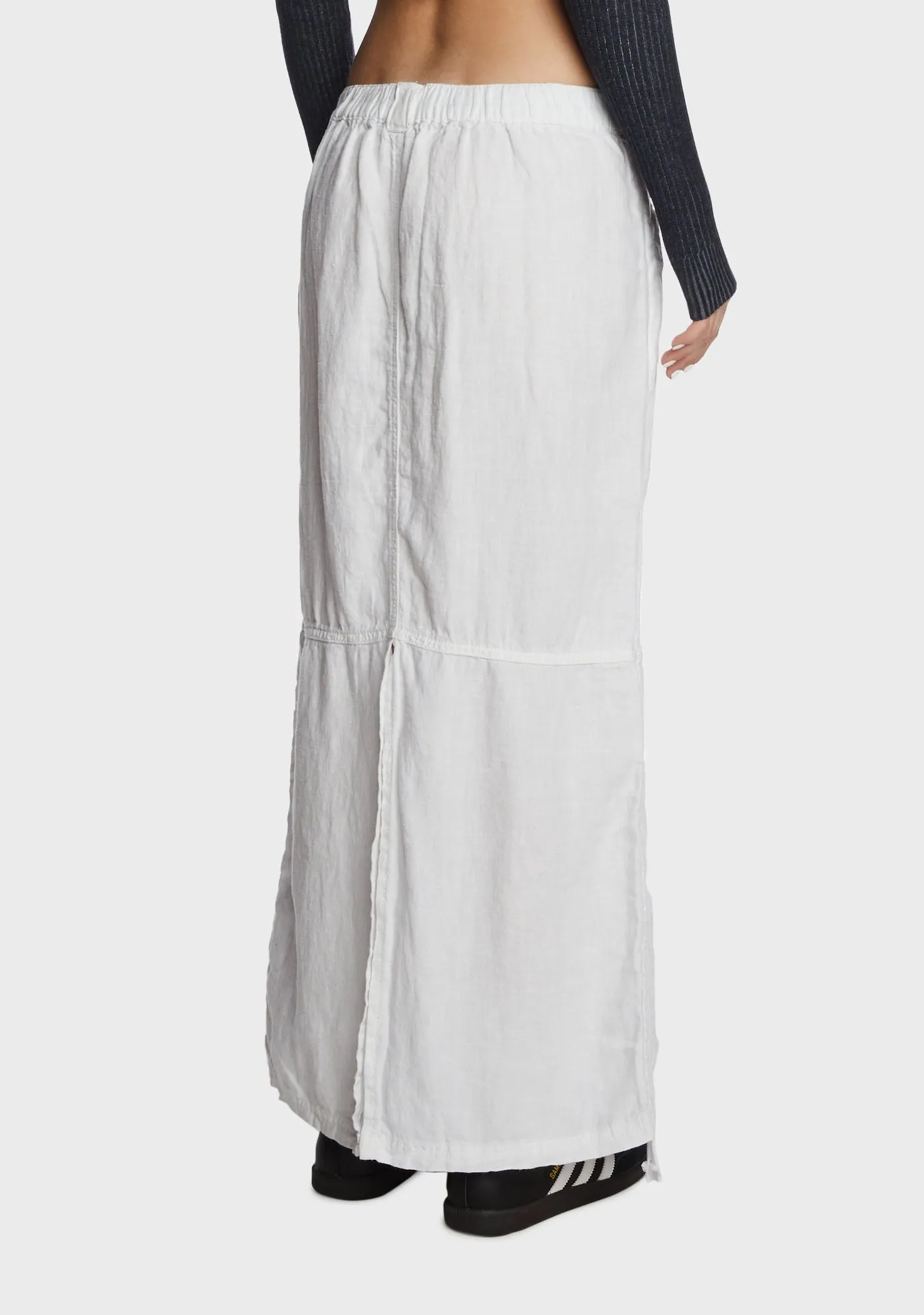 Baggy Linen Maxi Skirt sold by Dolls Kill product image thumbnail 5