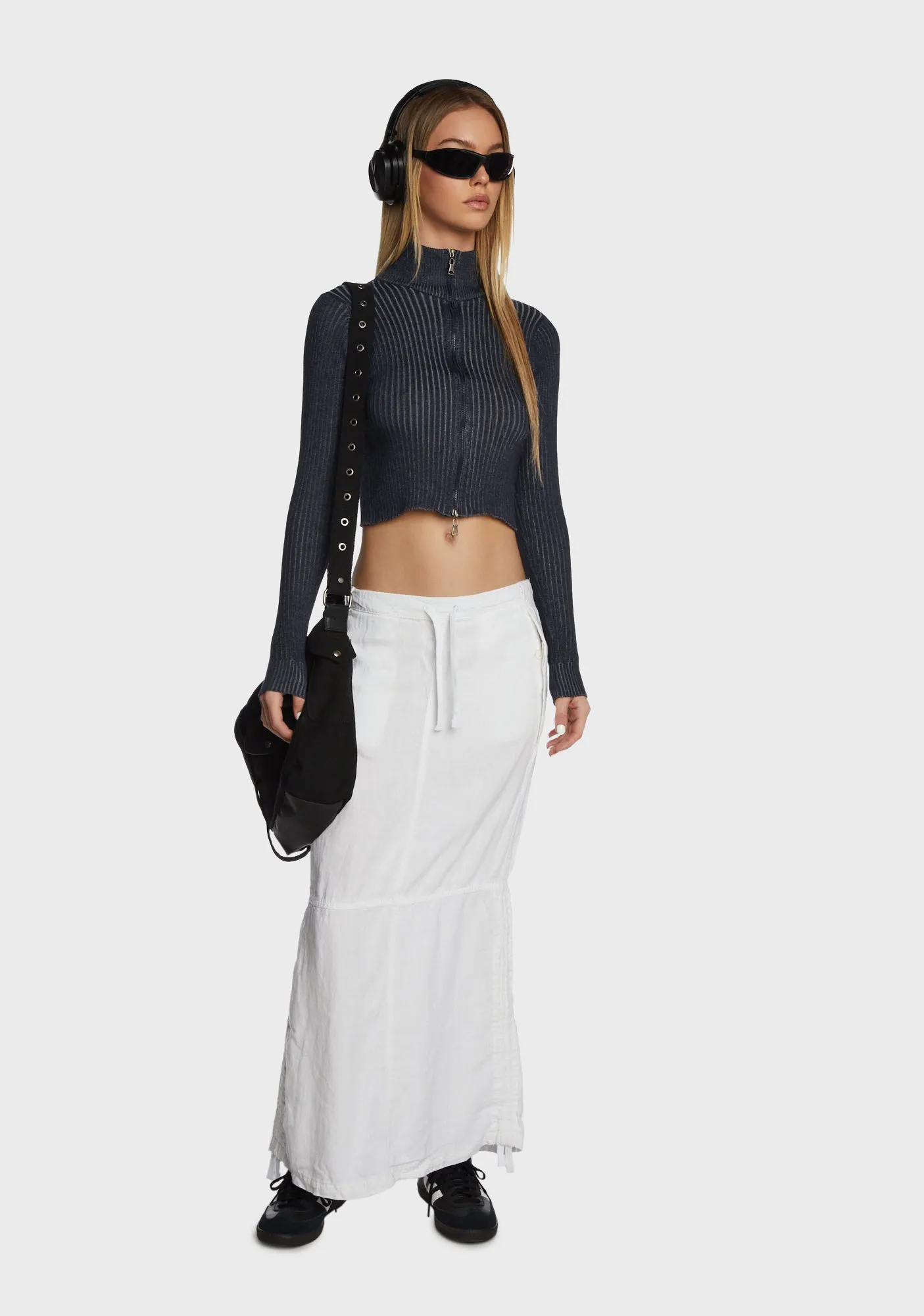 Baggy Linen Maxi Skirt sold by Dolls Kill product image thumbnail 3