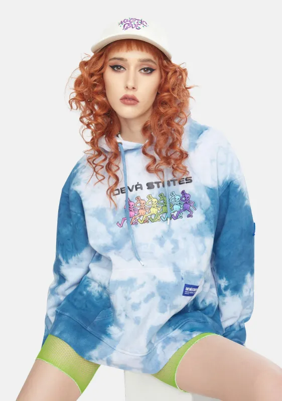 Aliens Tie Dye Hoodie sold by Dolls Kill