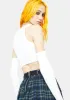 Asymmetric Rhinestone Sleeve Top sold by Dolls Kill