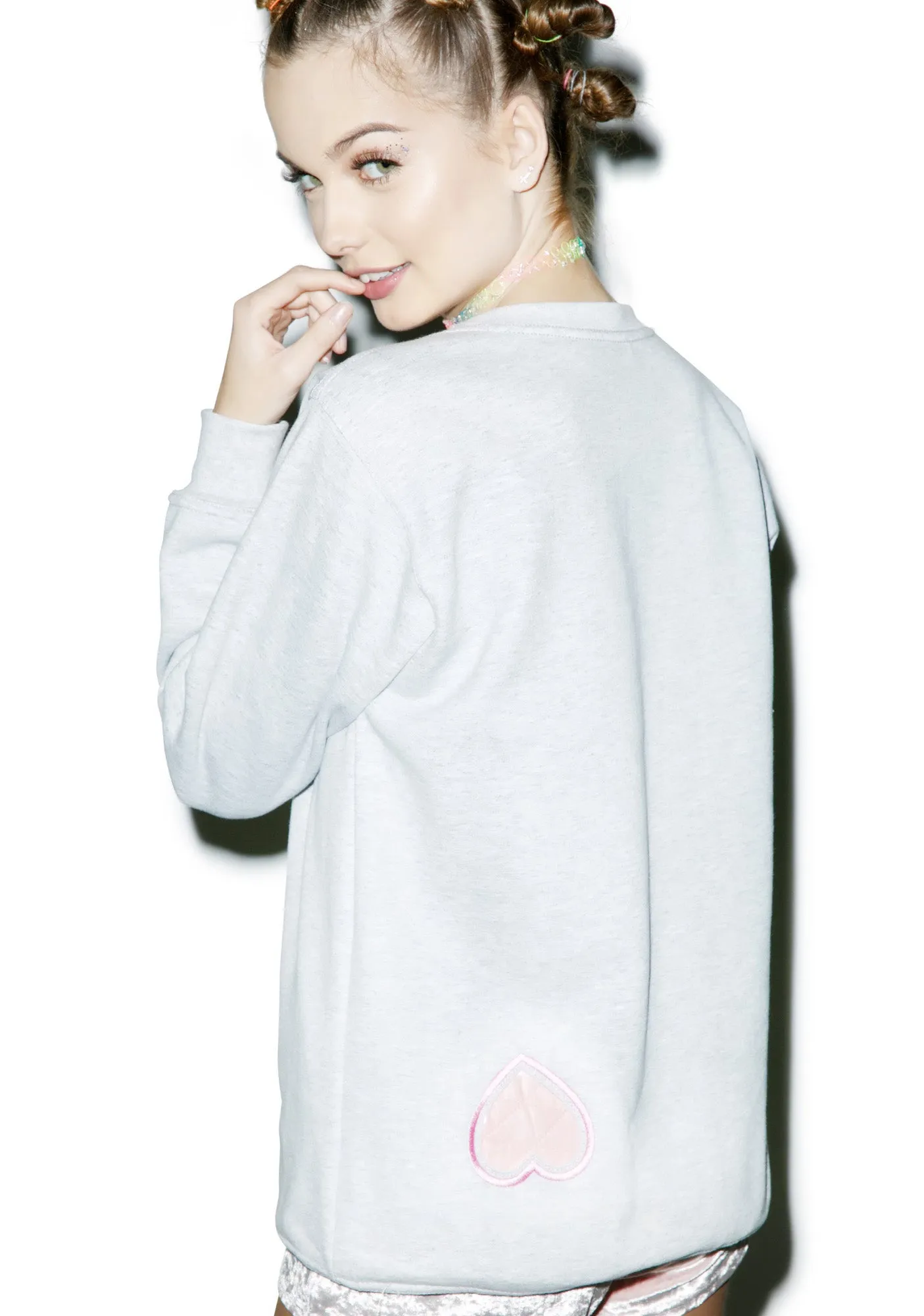 Transparent Heart Sweatshirt sold by Dolls Kill product image thumbnail 4