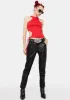 Rock And Me High Neck Top sold by Dolls Kill