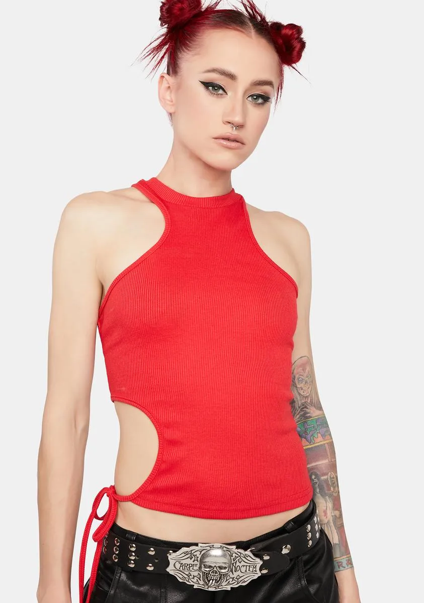 Rock And Me High Neck Top sold by Dolls Kill