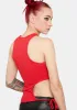Rock And Me High Neck Top sold by Dolls Kill