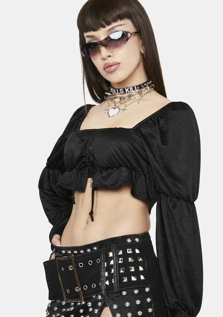 Flirty Silhouettes Long Sleeve Top sold by Dolls Kill product image thumbnail 2