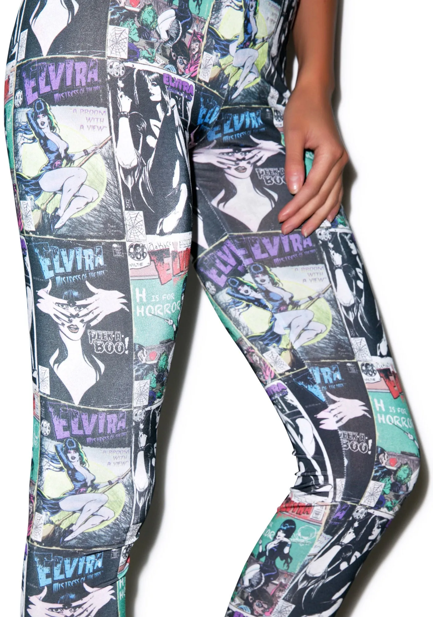 Elvira Comic Cover Leggings sold by Dolls Kill product image thumbnail 4