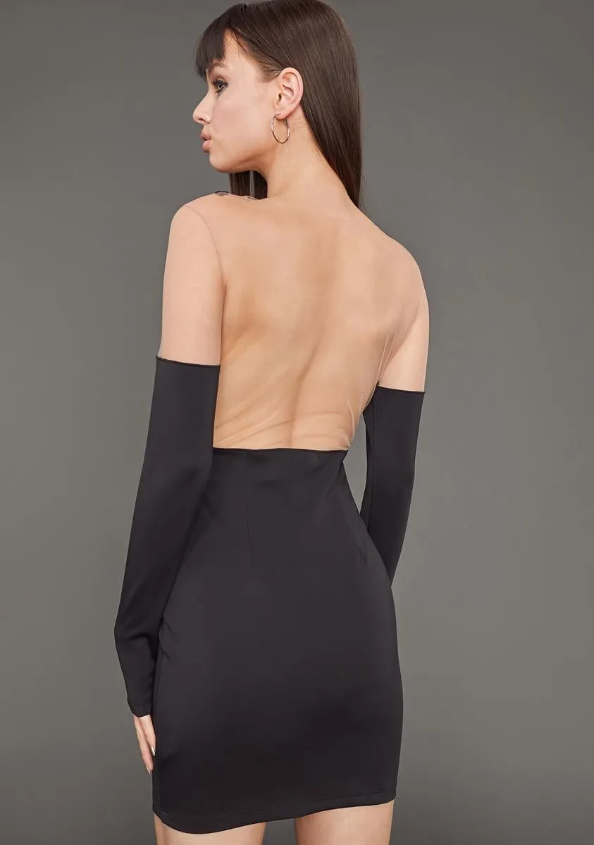 Sneak Peek Mesh Bodycon Dress sold by Dolls Kill product image thumbnail 4