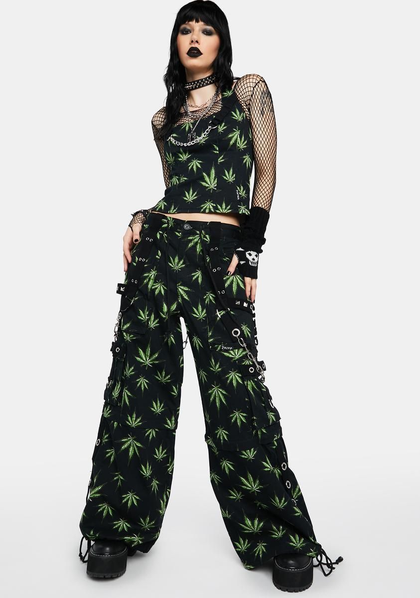 Grass Dark Street Pants sold by Dolls Kill product image thumbnail 2