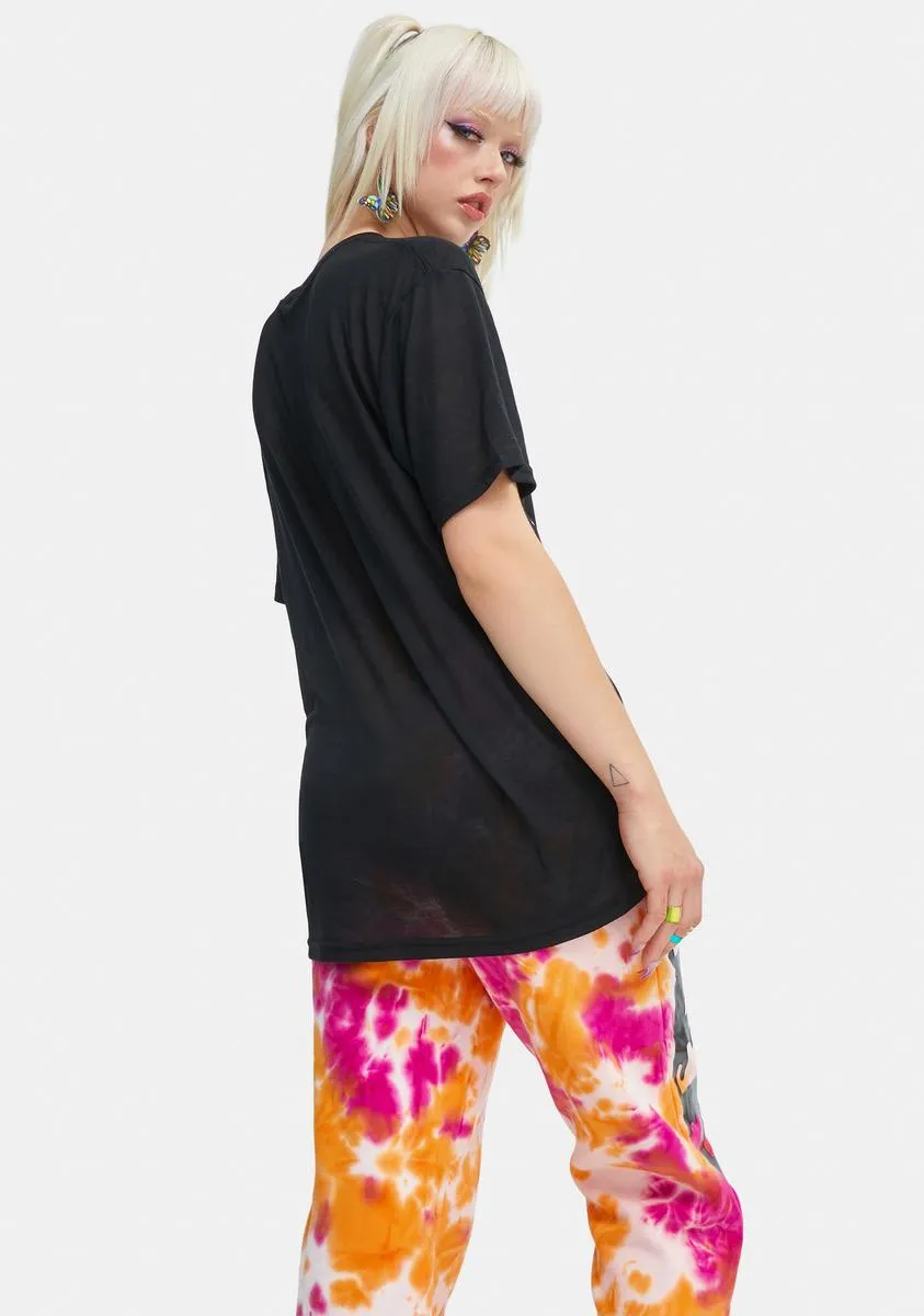 Feeling Right Mushroom Distressed Tee sold by Dolls Kill product image thumbnail 4