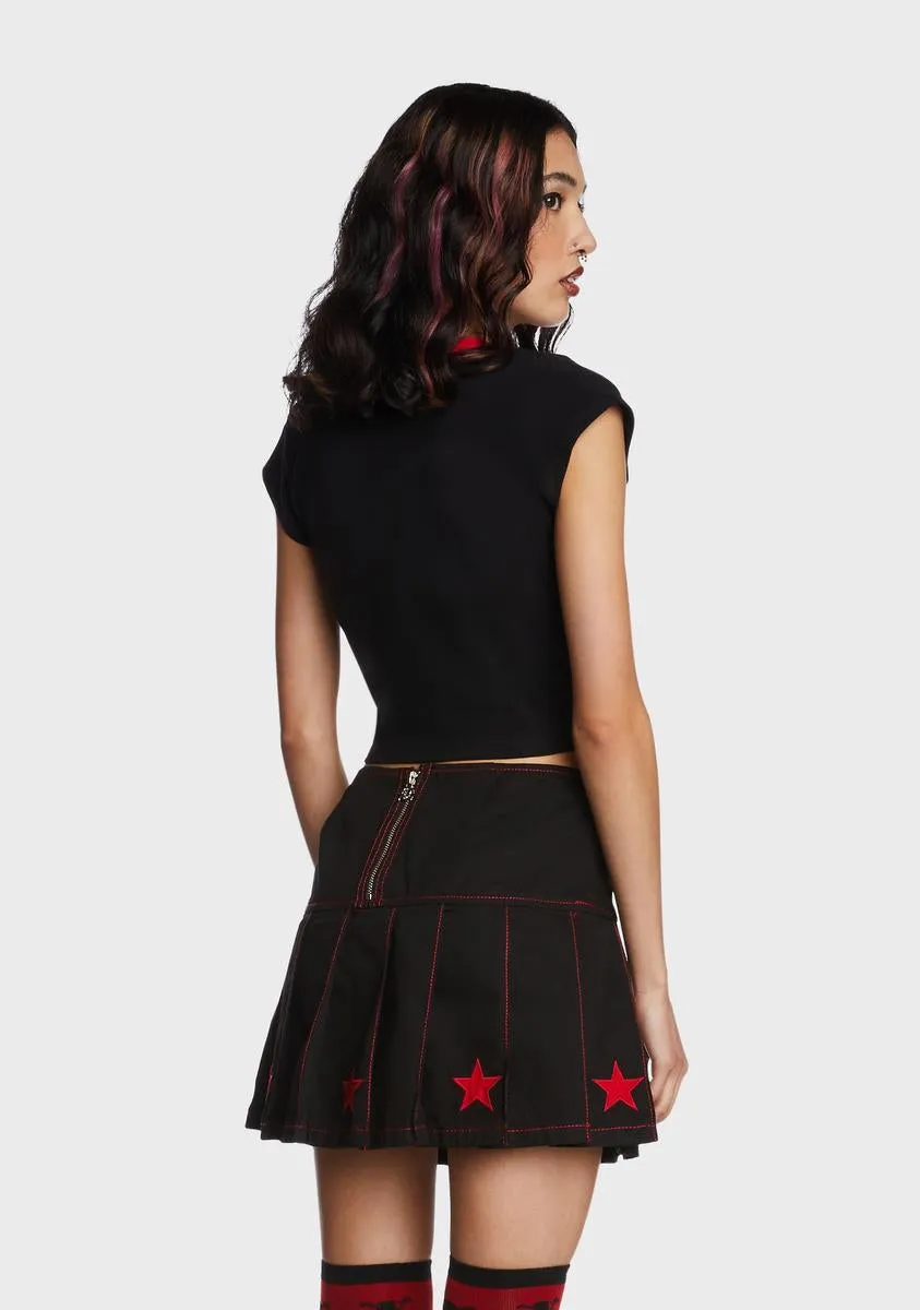 Star Cropped Tee sold by Dolls Kill product image thumbnail 4