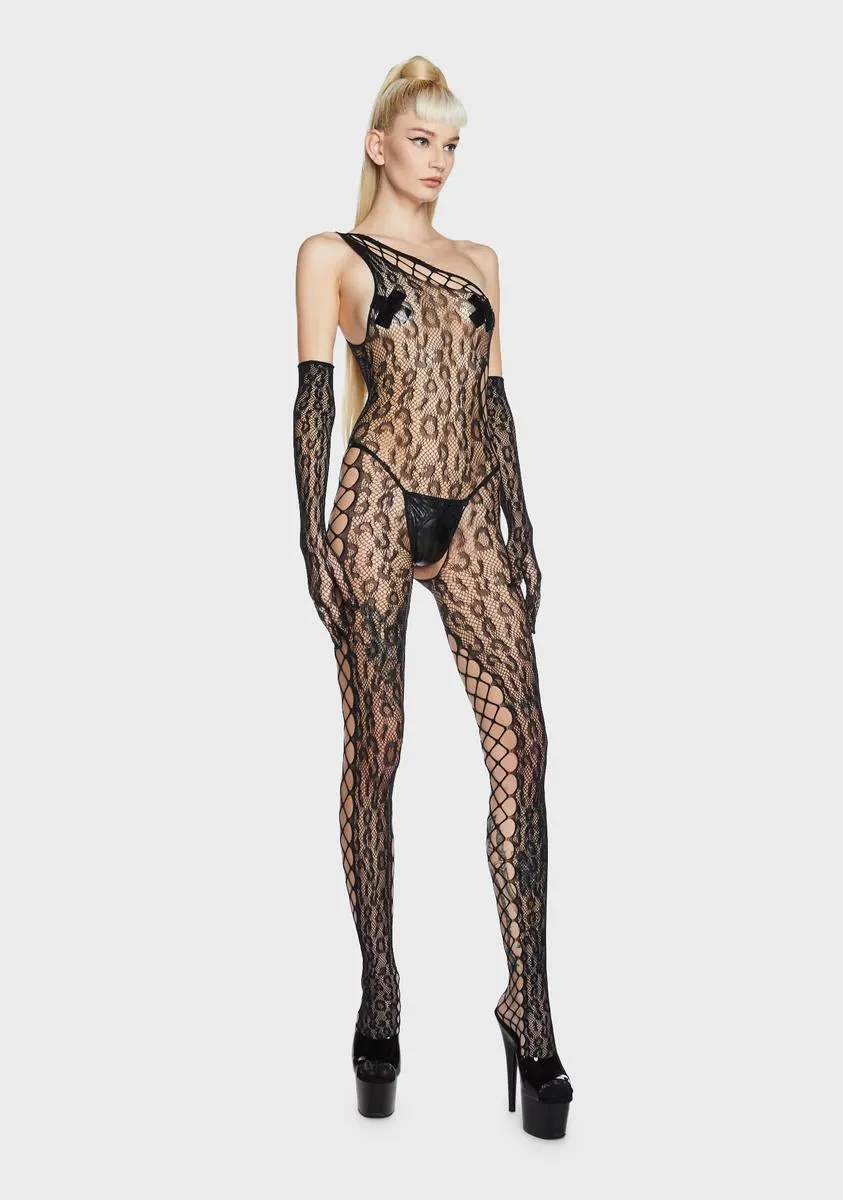 Roarin' For More Fishnet Bodystocking sold by Dolls Kill product image thumbnail 5