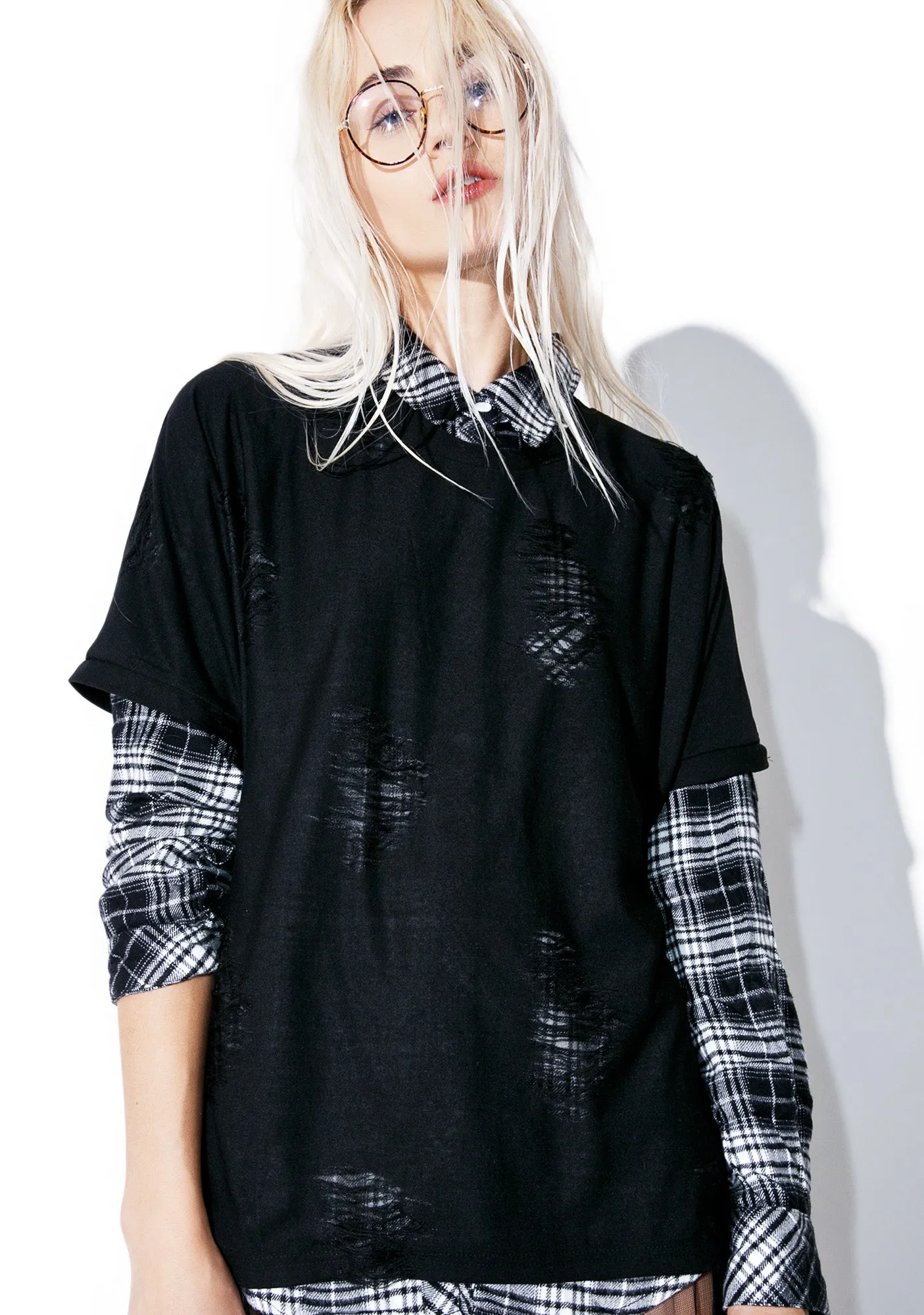 Dark Havoc Distressed Tee sold by Dolls Kill product image thumbnail 4