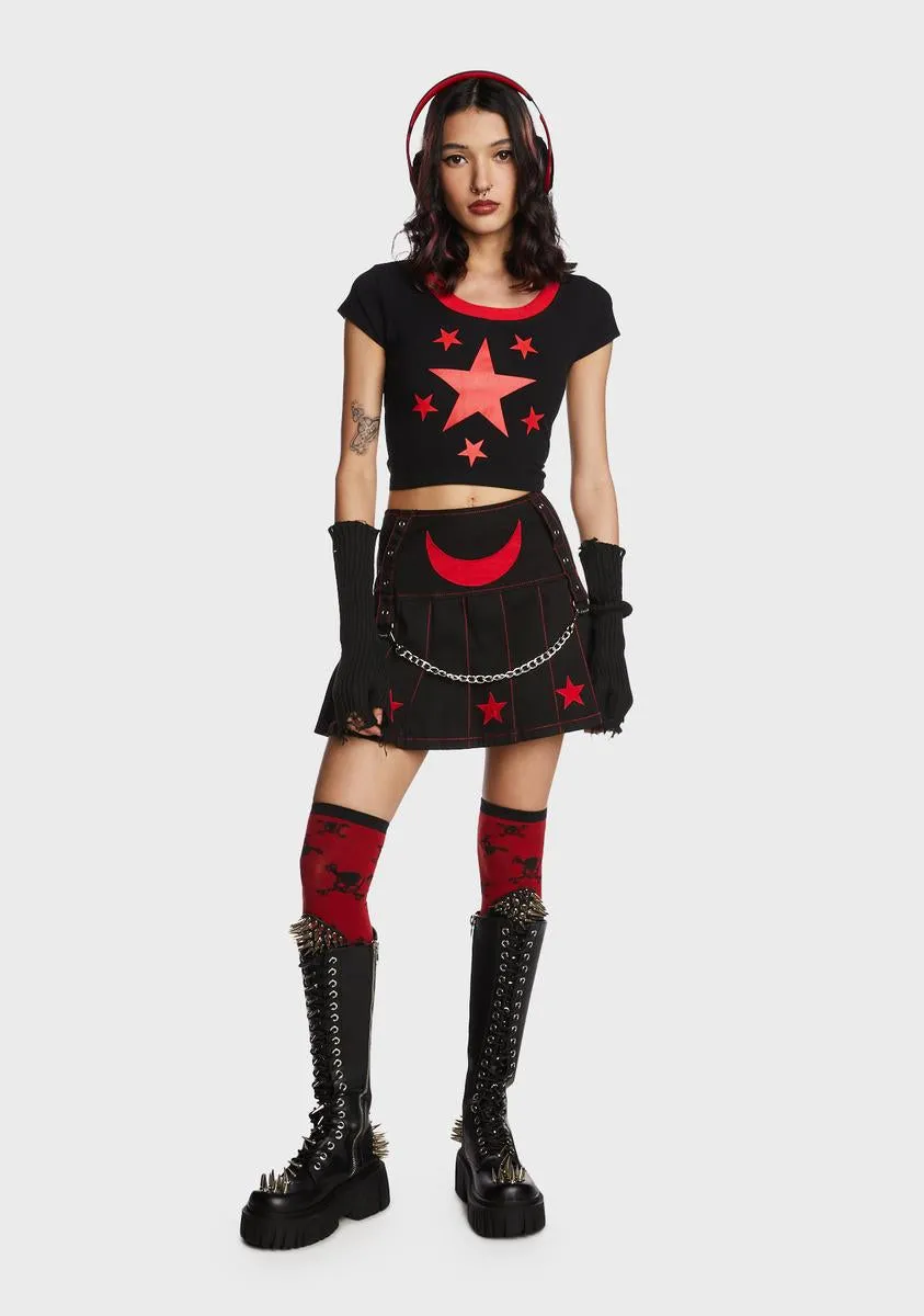 Star Cropped Tee sold by Dolls Kill product image thumbnail 5