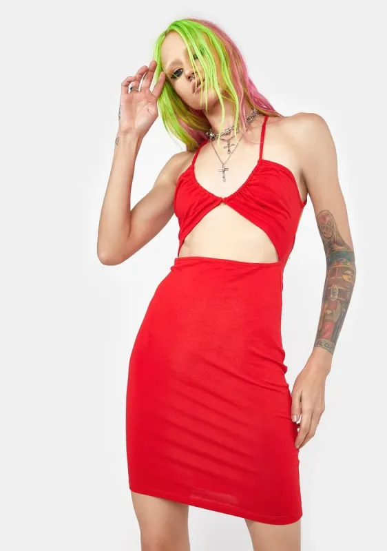 Hot Late Nights Cutout Mini Dress sold by Dolls Kill
