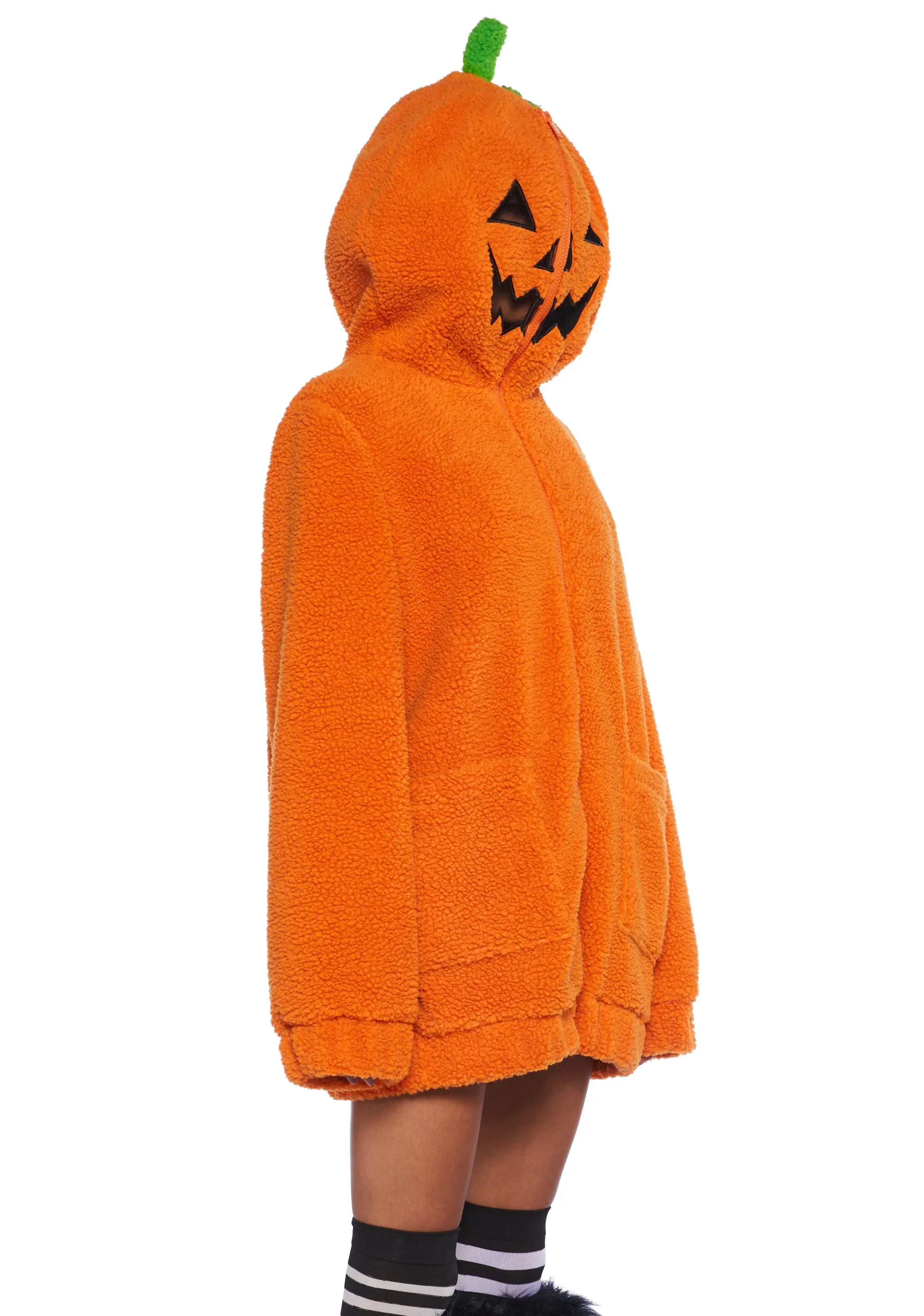 Urban Legend Pumpkin Hooded Sherpa Jacket sold by Dolls Kill product image thumbnail 3