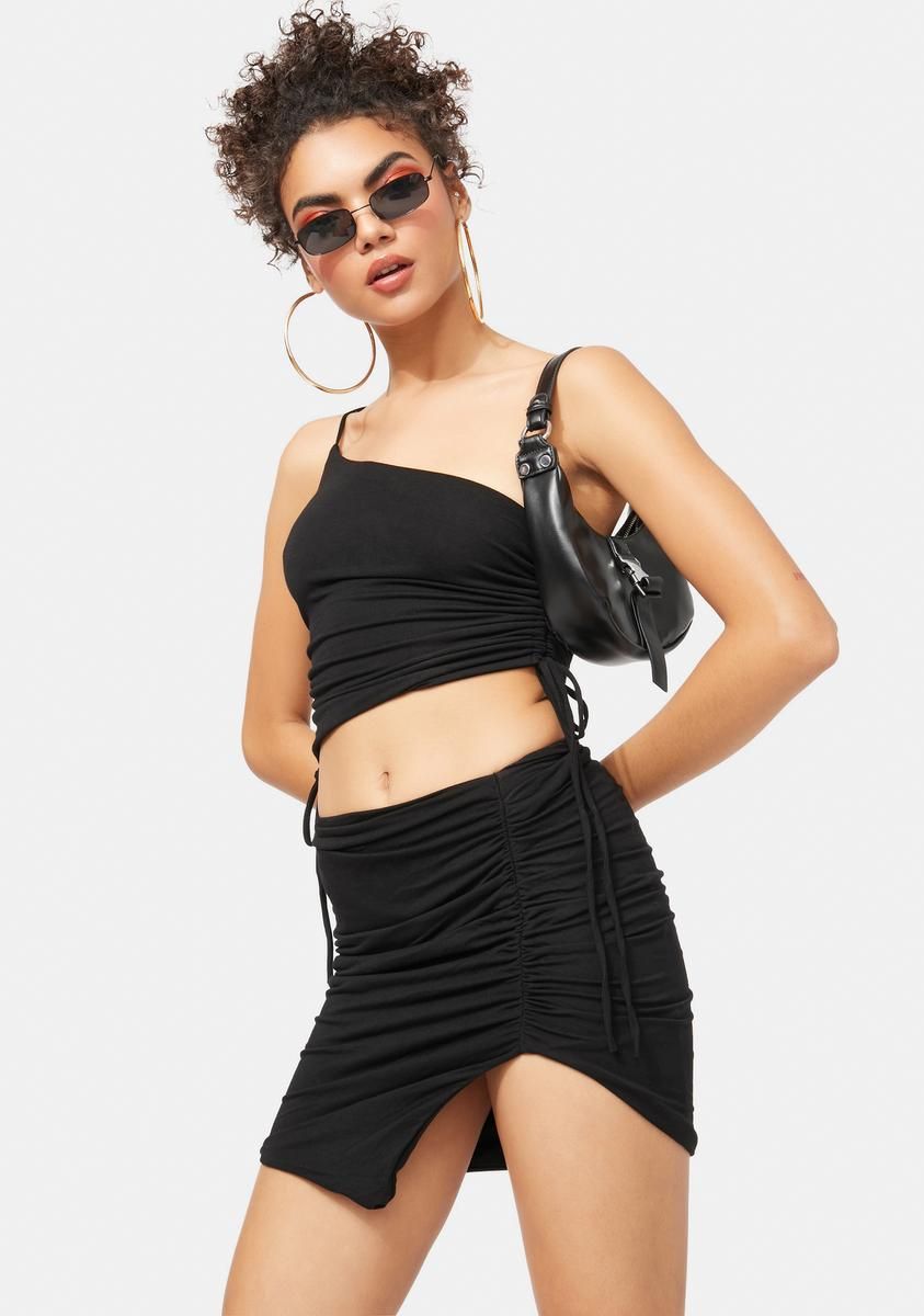 Save Tonight Crop Top & Skirt Set sold by Dolls Kill product image thumbnail 2