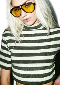 Nomad Stripe Crop Top sold by Dolls Kill