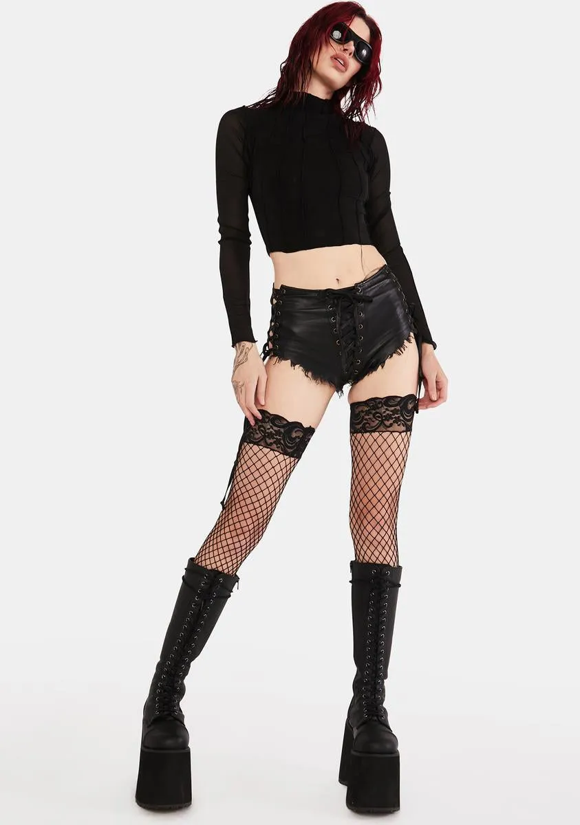 Hands To Rock Long Sleeve Top sold by Dolls Kill product image thumbnail 3