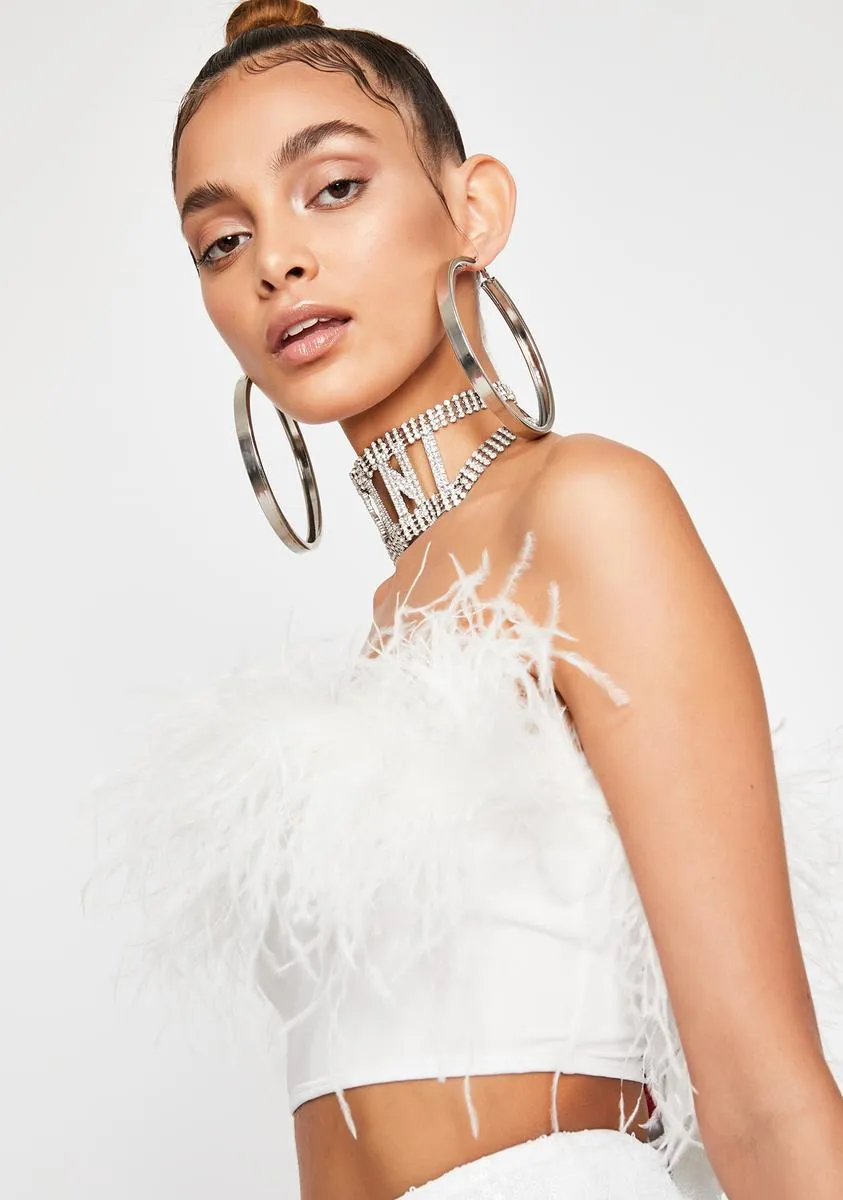 Prissy Much Marabou Top sold by Dolls Kill product image thumbnail 2