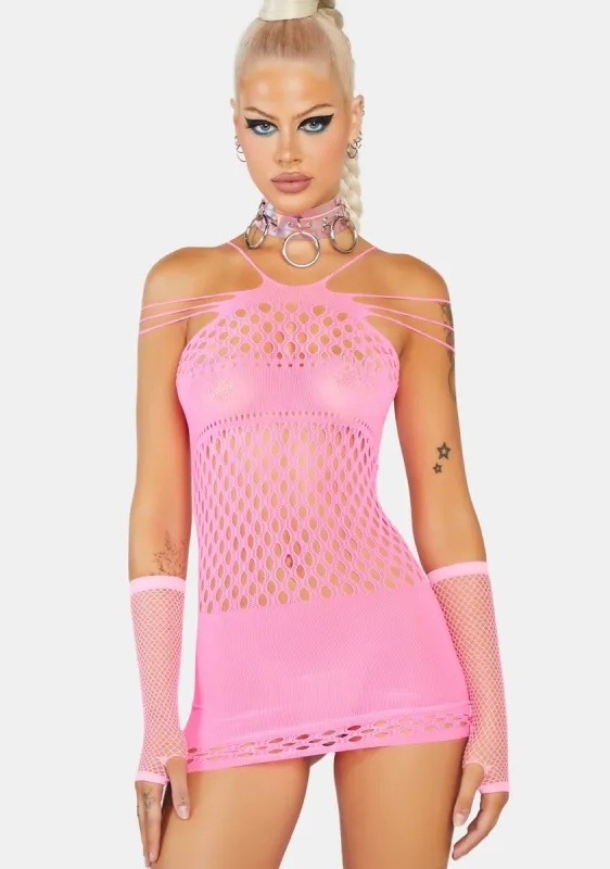 Head Turner Strappy Mini Dress sold by Dolls Kill