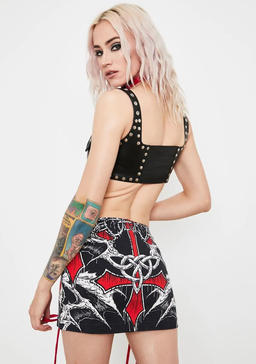 Loveless Exile Mini Skirt sold by Dolls Kill product image thumbnail 4