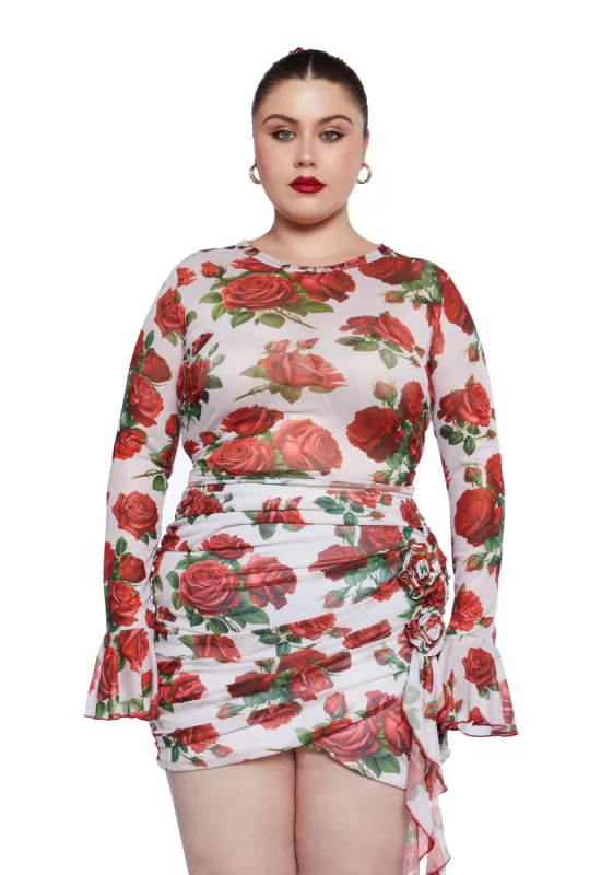 Plus Vibrant Love Long Sleeve Top sold by Dolls Kill