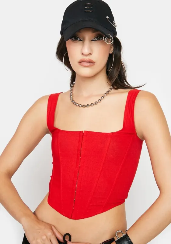 Heart In My Pocket Corset Top sold by Dolls Kill