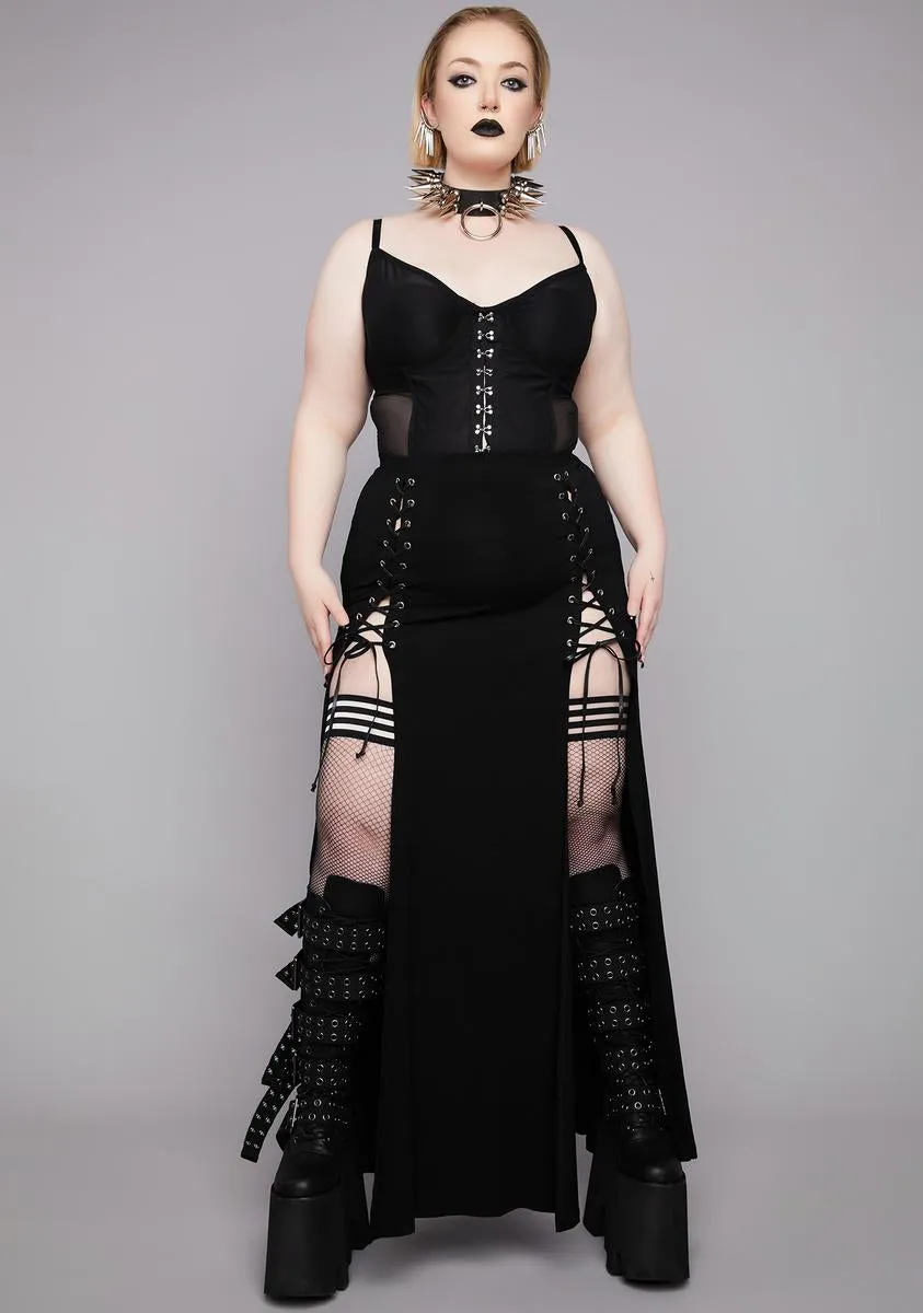 Plus Eat Your Words Corset Top sold by Dolls Kill product image thumbnail 3