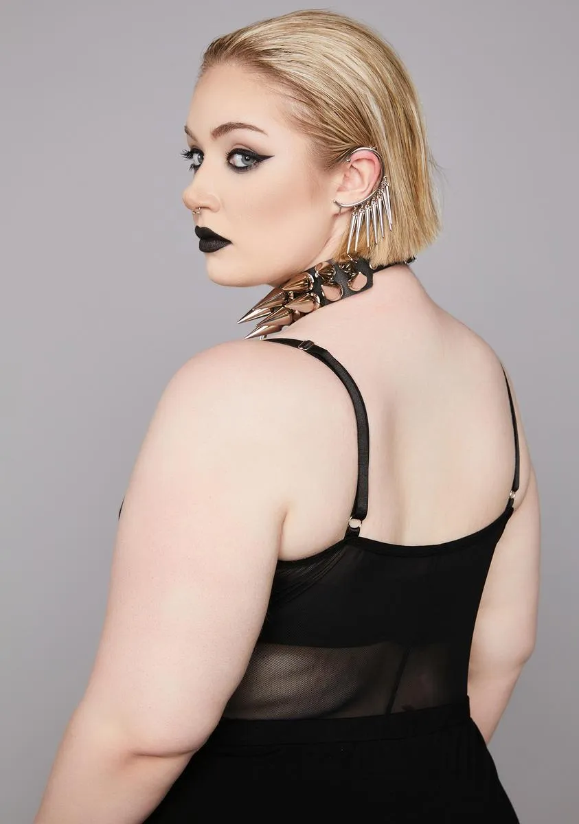 Plus Eat Your Words Corset Top sold by Dolls Kill product image thumbnail 4