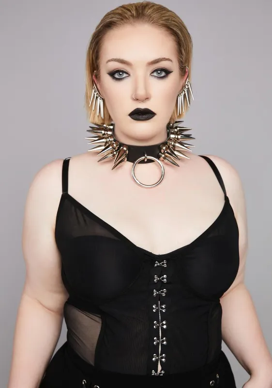 Plus Eat Your Words Corset Top sold by Dolls Kill