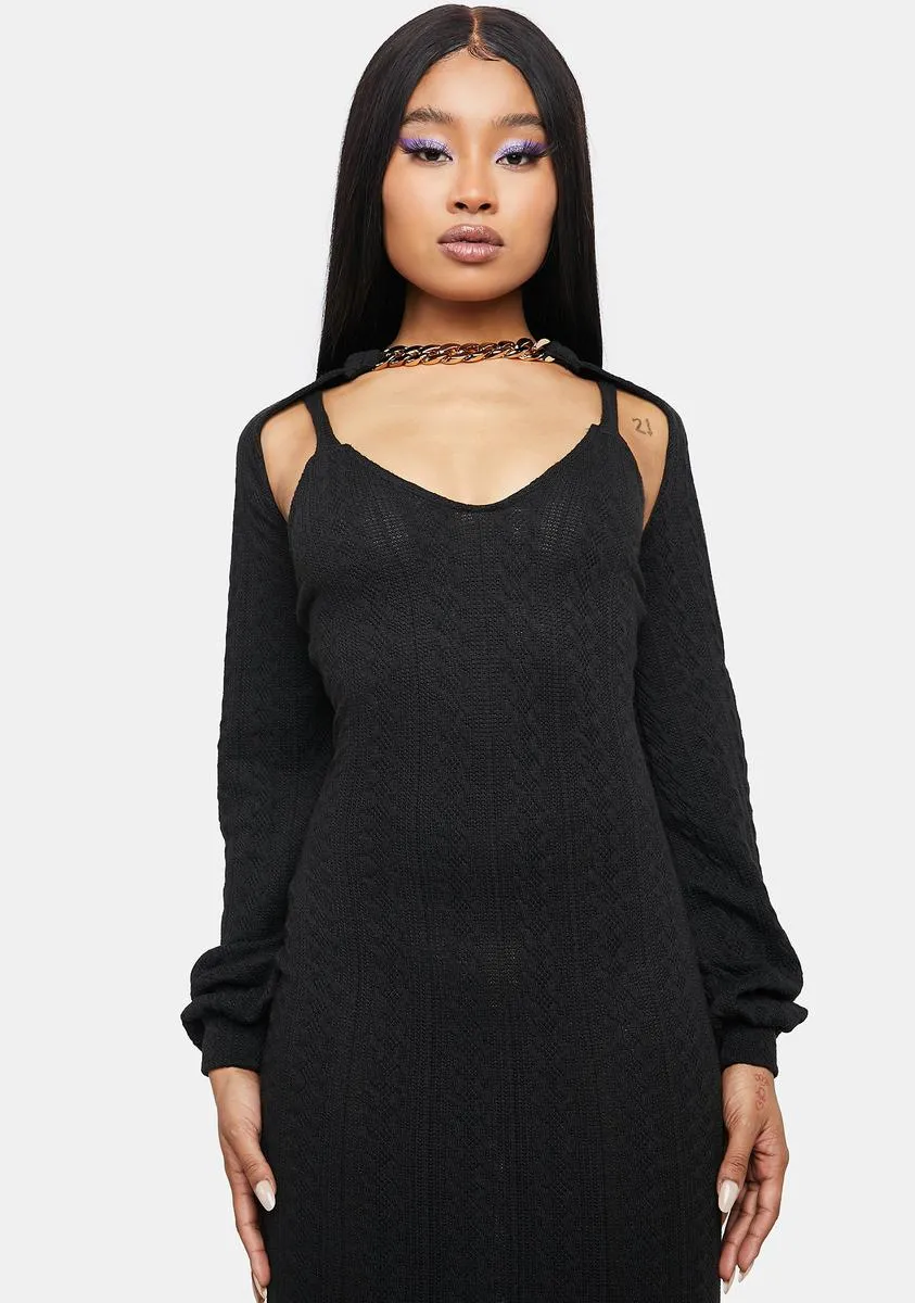 Night Time To Pretend Midi Dress Set sold by Dolls Kill product image thumbnail 2