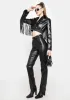 Victim Of Cool Fringe Moto Jacket sold by Dolls Kill