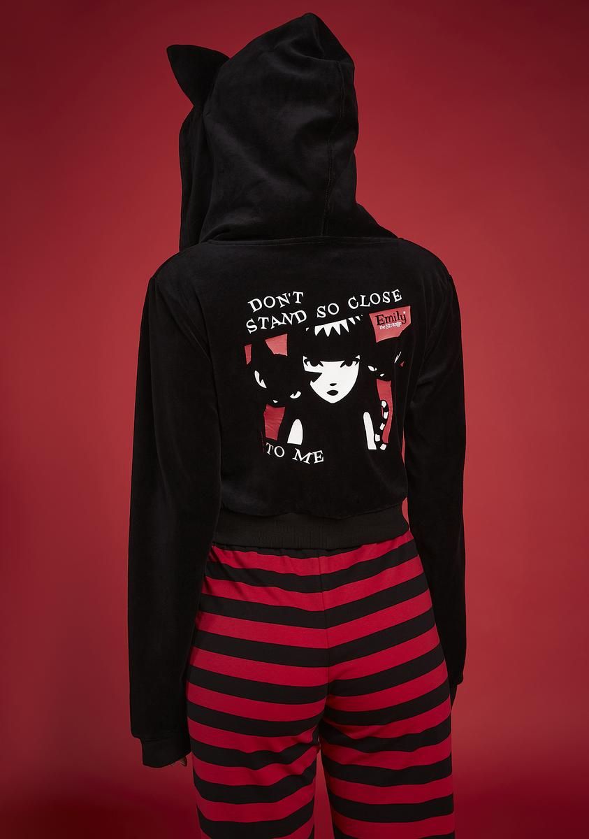 Positively Bored Striped Hoodie sold by Dolls Kill product image thumbnail 2