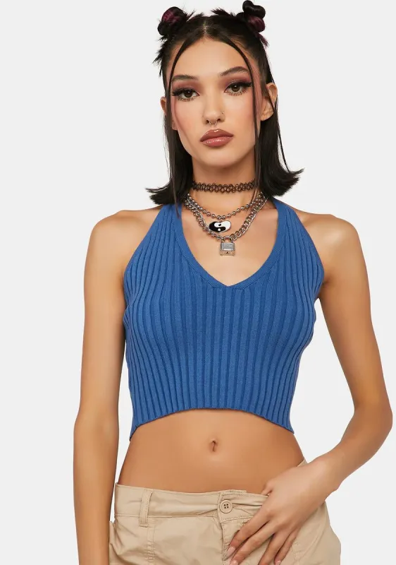 Totally Overrated Halter Top sold by Dolls Kill