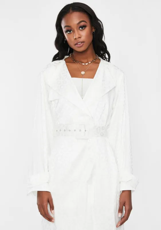 Dawn Leopard Trench Coat sold by Dolls Kill