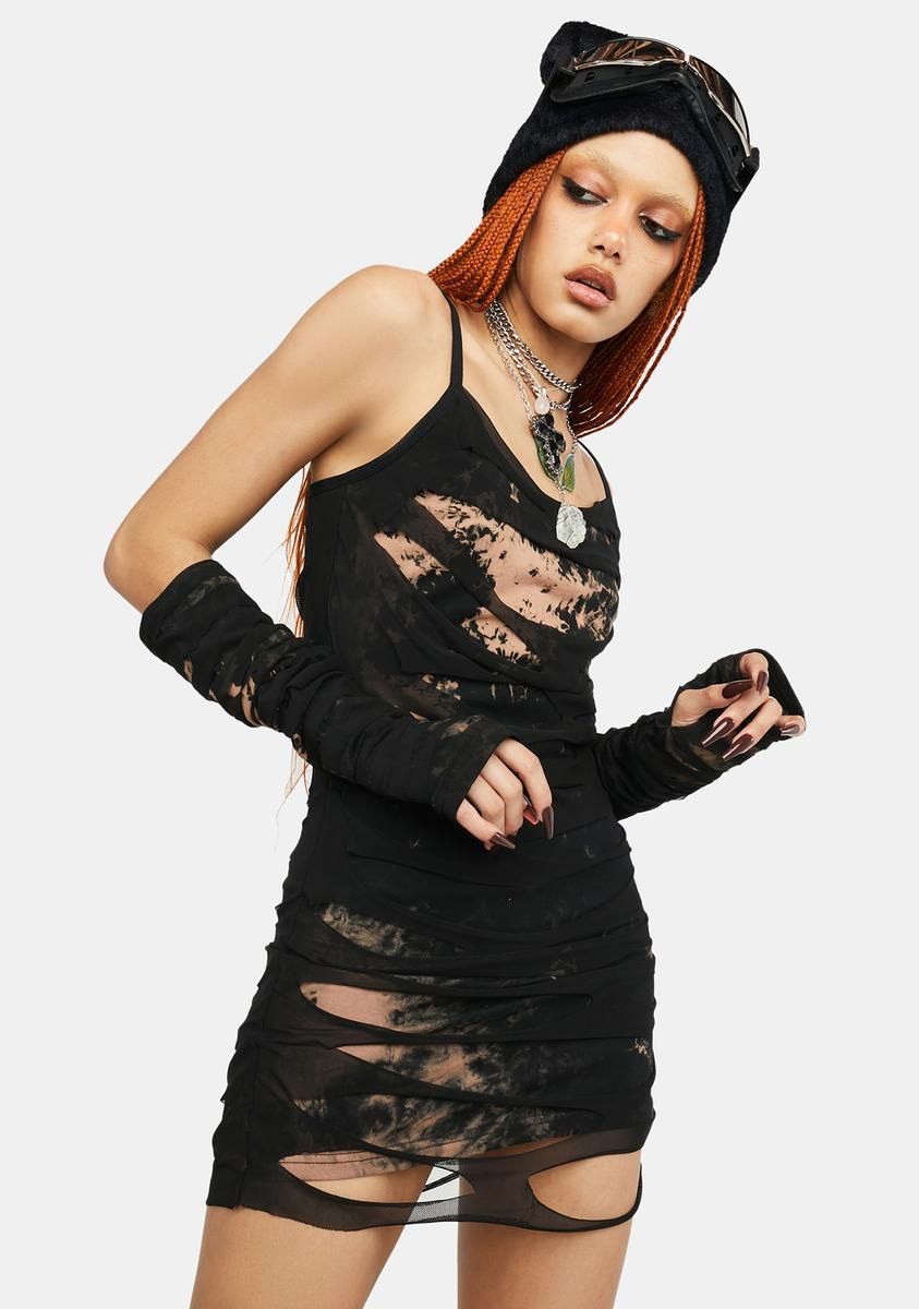 Pixie Problems Dress & Gloves Set sold by Dolls Kill