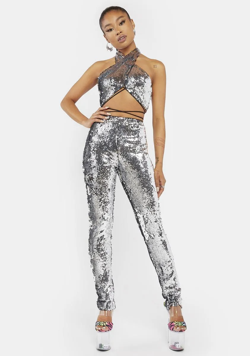 As You Please Sequin Pants Set sold by Dolls Kill product image thumbnail 3