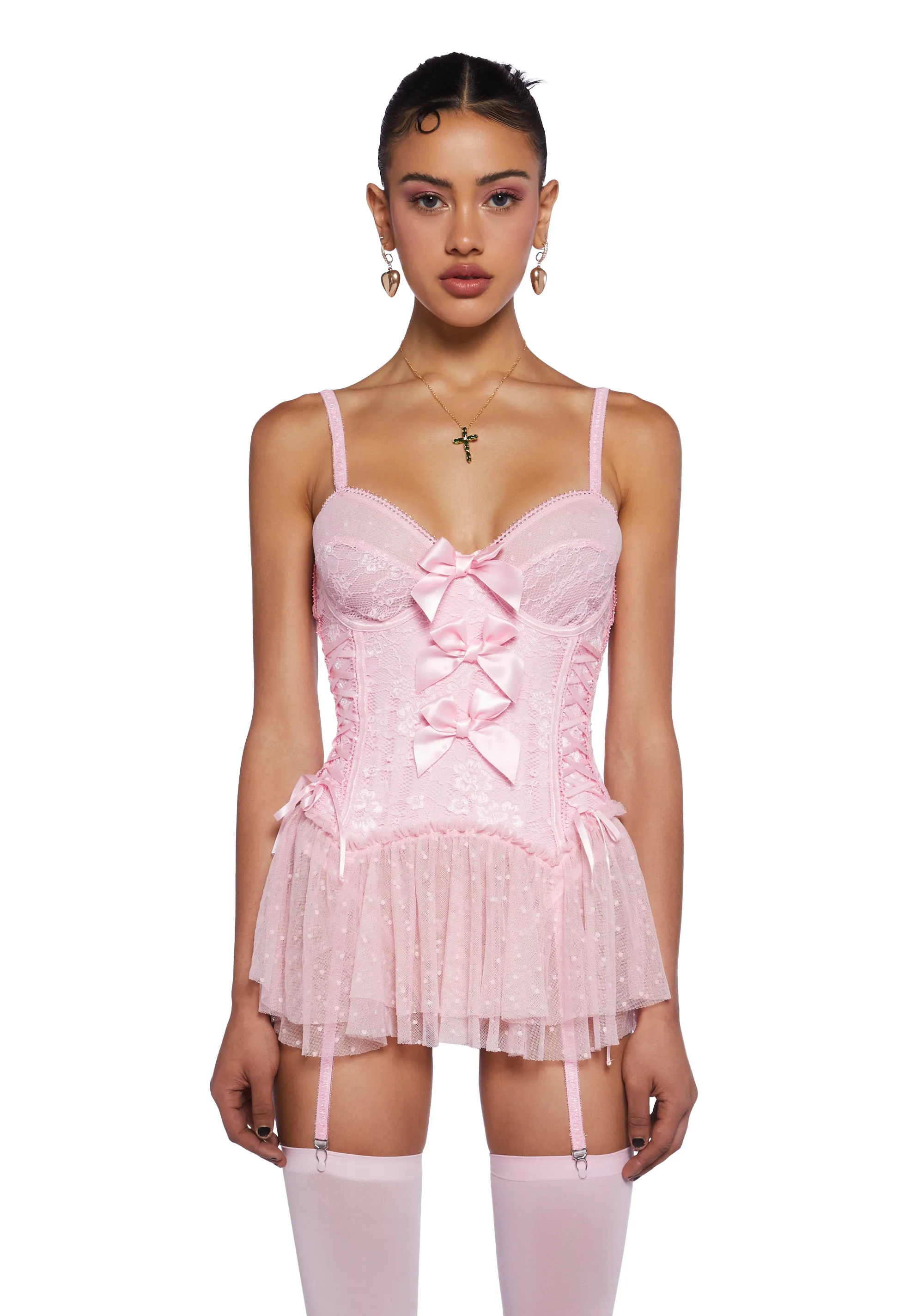 Sweet Courtship Lace Teddy sold by Dolls Kill