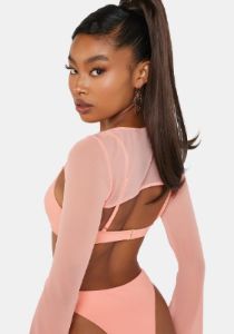 Peachy Charmer 3-Piece Bikini Set sold by Dolls Kill