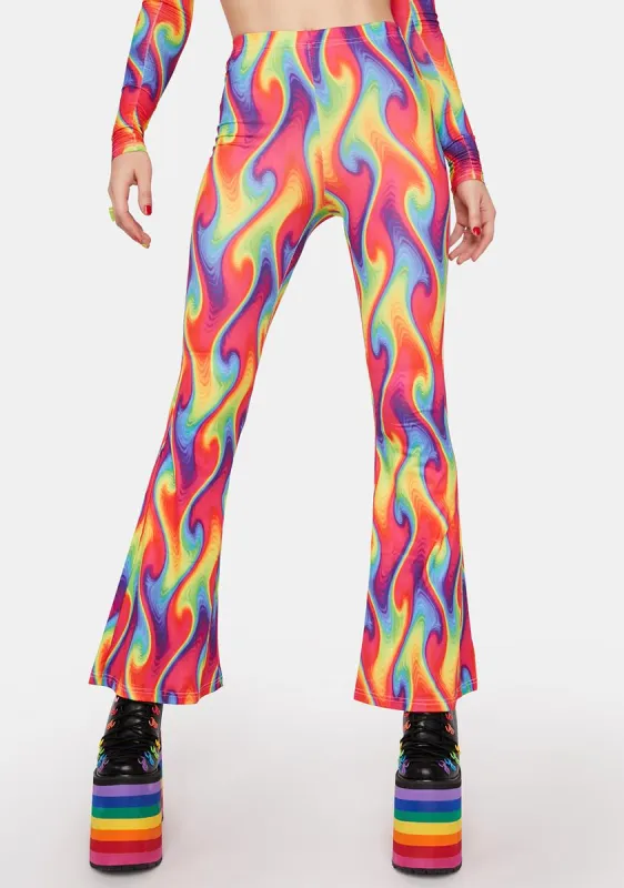Wild Heat Flare Pants sold by Dolls Kill