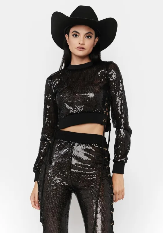 Fancy Like Sequin Pants Set sold by Dolls Kill