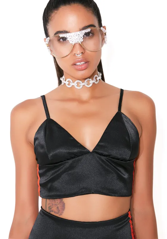 Midnight Silk Kitten Bralette sold by Dolls Kill