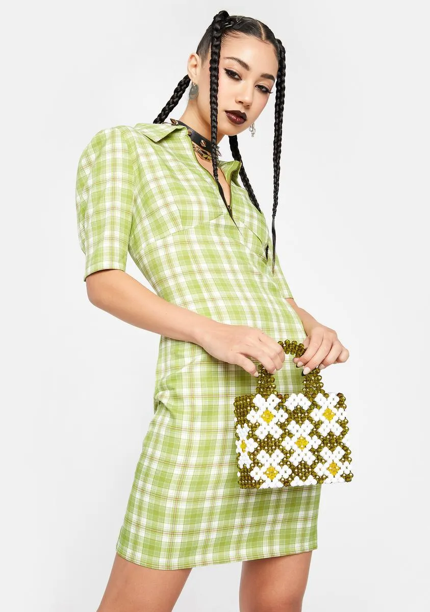 Check Polo Shirt Dress sold by Dolls Kill product image thumbnail 2