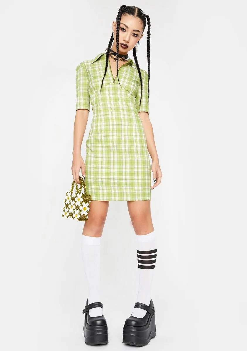 Check Polo Shirt Dress sold by Dolls Kill product image thumbnail 3