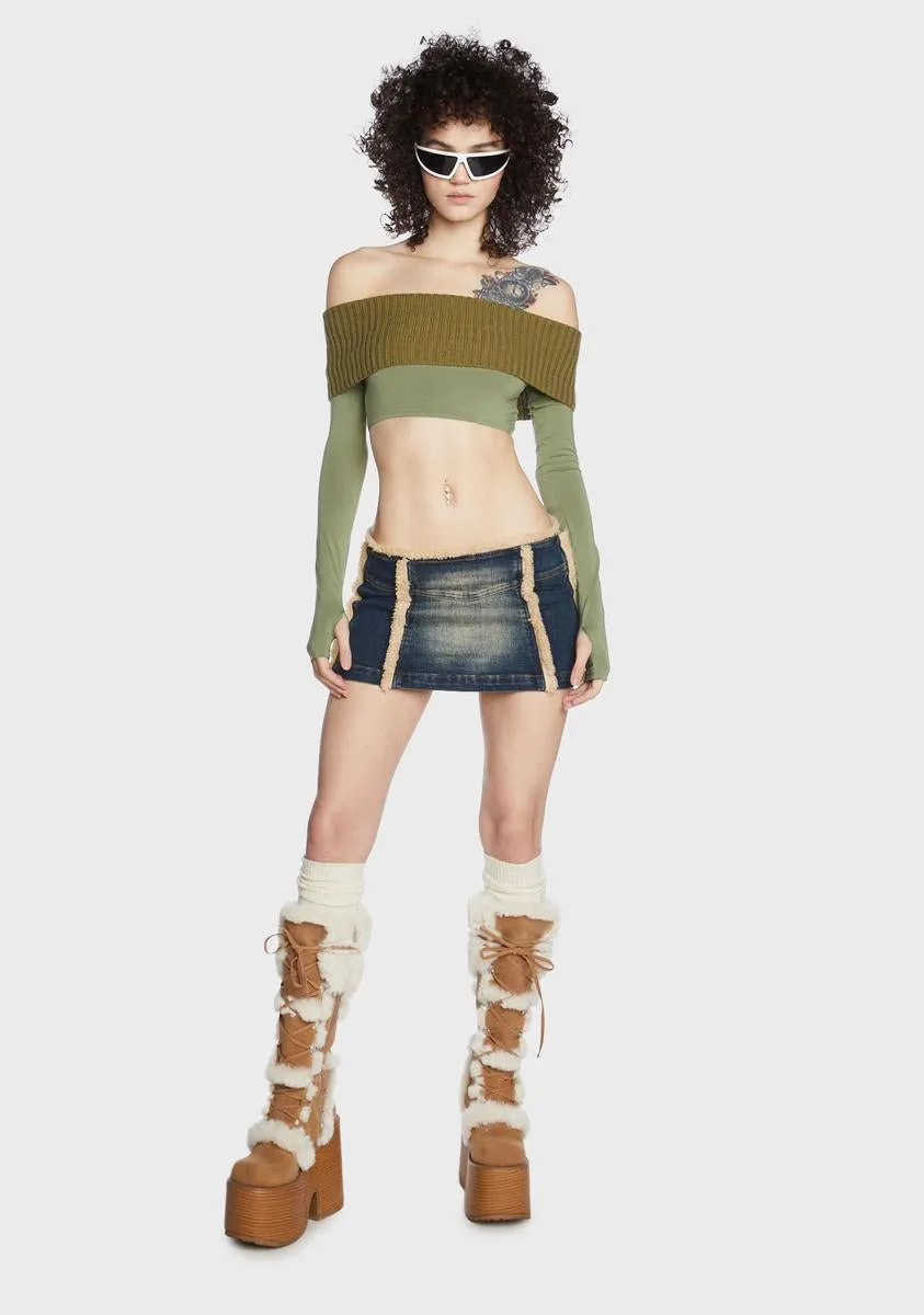 Binita Off Shoulder Sweater sold by Dolls Kill product image thumbnail 4